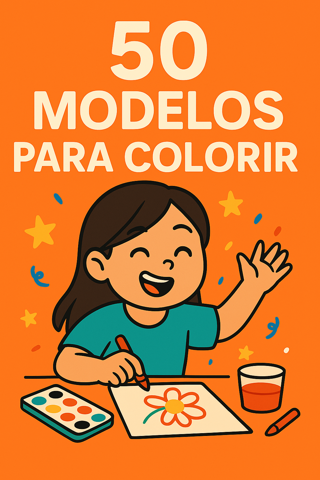 Capa da atividade: 50 MODELOS PARA COLORIR